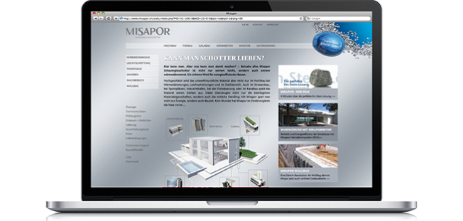 Misapor Webseite – Misapor – Kann man Schotter lieben?